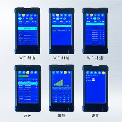 ポータブル1MHz-6GHzハンドヘルドワイヤレス信号検出器GPSトラッカー。アンチBluetooth盗聴